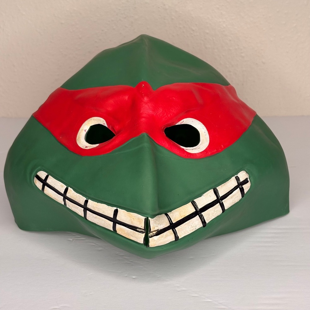 Mirage Studios TMNT Raphael Mask Unisex OS Green Good 1988 Vintage Rubber Mask